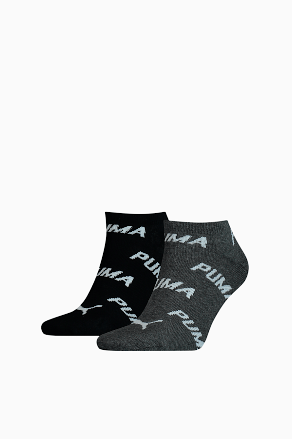 PUMA Unisex BWT Sneaker Socks 2 Pack, black / white, extralarge