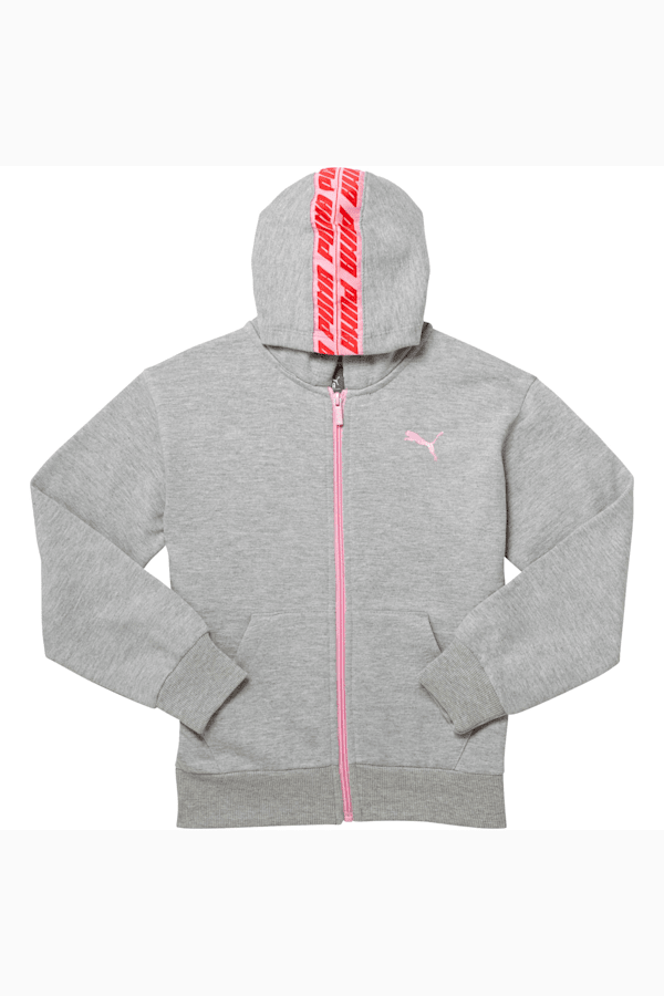 Girls fleece lined hoodie top