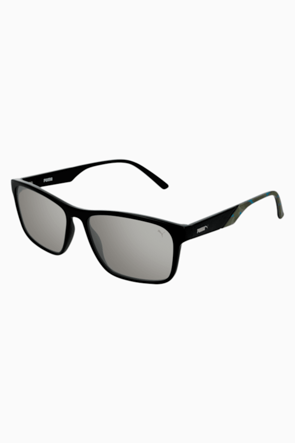 PUMA Classic Rectangle Sunglasses, BLACK, extralarge