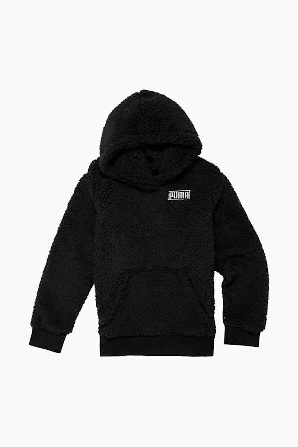 Puma sherpa oversized hoodie discount