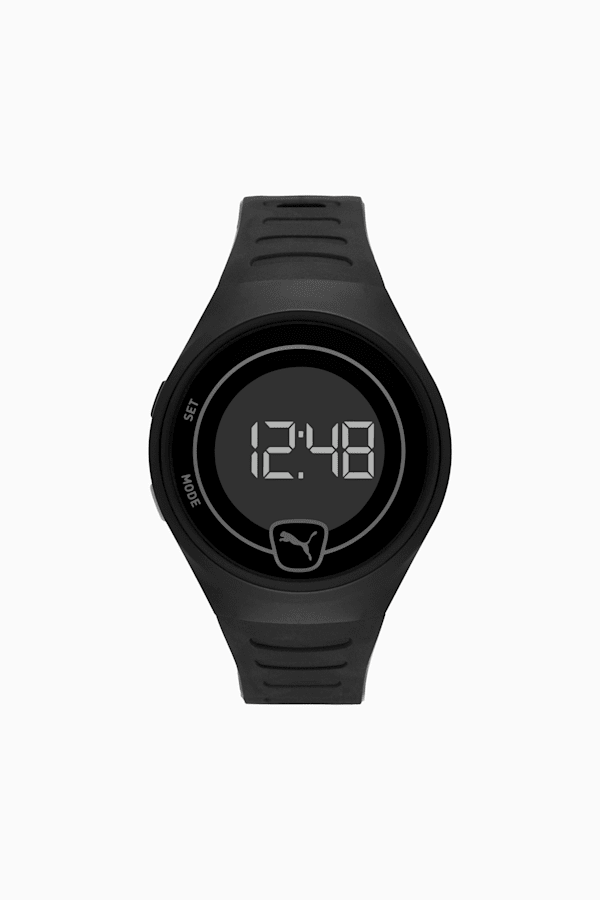 All black digital best sale watch
