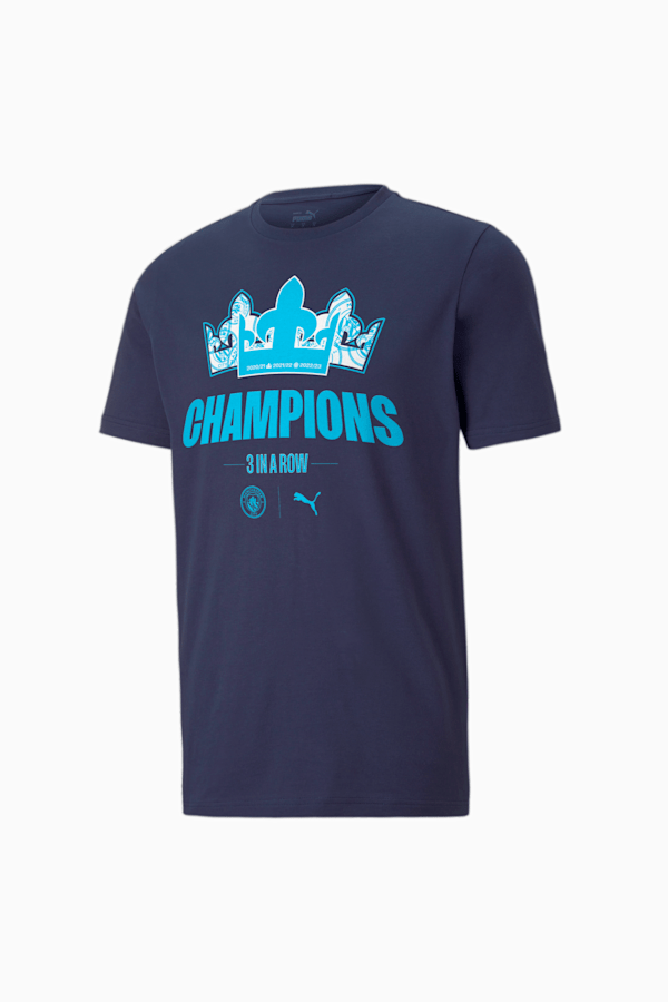 Manchester City 22/23 League Champions Tee, Peacoat, extralarge