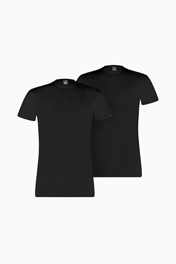 PUMA Basic Men's Crew Neck T-Shirt 2 Pack, black, extralarge