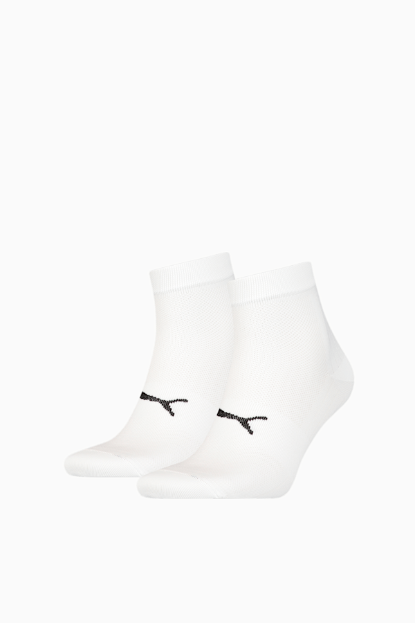 PUMA Sport Unisex Light Quarter Socks 2 Pack, white, extralarge