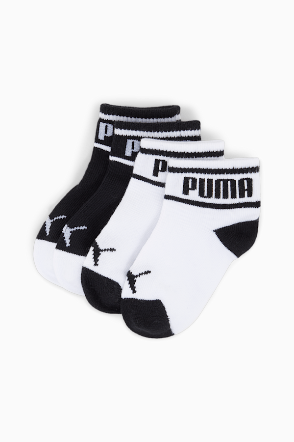 PUMA Baby Word Lifestyle Socks 2 Pack, black / white, extralarge