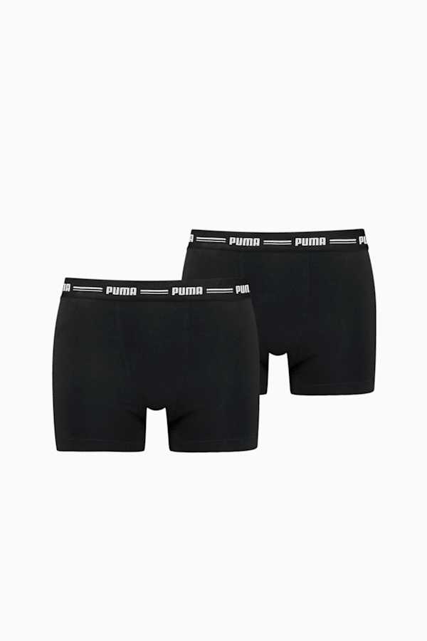 PUMA Women's Boxer Shorts 2 Pack, black, extralarge-GBR