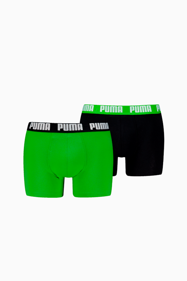 PUMA Men's Boxer Briefs 2 pack, green / black, extralarge-GBR
