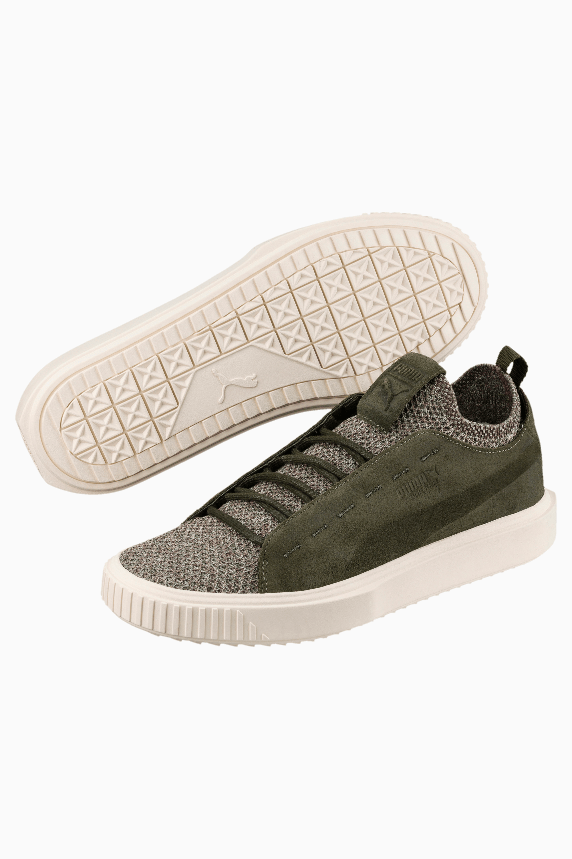 Puma Breaker Knit Sneakers Sunfaded Shoes Casual - Black - Men's Size 9 New