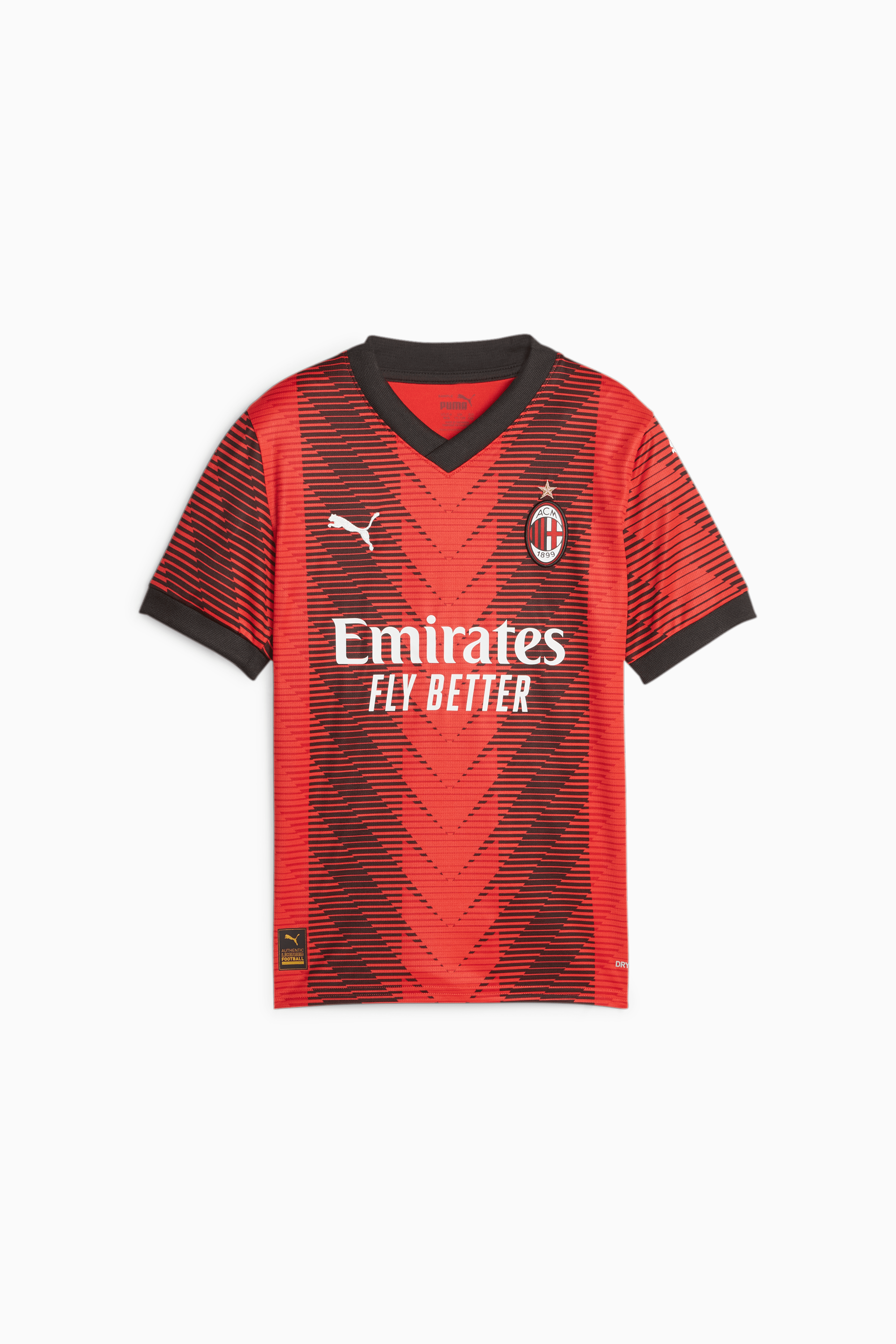  PUMA AC Milan Home Youth Jersey 22/23 (YS) Red/Black : Sports &  Outdoors